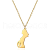 Mother's Day Stainless Steel Mother Child Silhouette Ppregnant Pendant Necklaces for Women AS6922-1-2