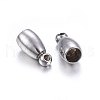 Tarnish Resistant 304 Stainless Steel Cord Ends STAS-O107-12P-2