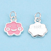 925 Sterling Silver Enamel Charms STER-T004-05S-1