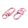Spray Painted Eco-Friendly Alloy Swivel Snap Hooks Clasps PALLOY-T080-02K-NR-3