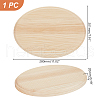 Unfinished Natural Beech Wood Cabochons for DIY Handmade WOOD-WH0125-12-2