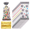 50Pcs OPP Plastic Football Printed Candy Storage Bags ABAG-TAC0014-05-1