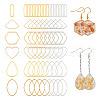 Biyun 120Pcs 12 Style Brass Linking Rings KK-BY0001-02-10
