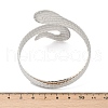 Snake Alloy Cuff Bangles for Women BJEW-G745-01P-3