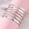 6Pcs Alloy Cuff Bangle Set for Women WG45AE5-07-1