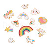 Boutigem 24Pcs 12 Style Alloy Enamel Pendants ENAM-BG0001-02-3