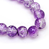 Baking Painted Crackle Glass Beads Strands X-CCG-S001-10mm-14-3