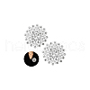 AHADERMAKER 2Pcs Crystal Rhinestone Flower Brooch Pins JEWB-GA0001-25-7