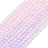 Transparent Gradient Color Glass Beads Strands GLAA-G101-2mm-18-2