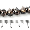 Electroplate Glass Beads Strands EGLA-D030-17G-4