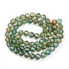 Baking Paint Transparent Glass Beads Strands X1-DGLA-A035-T8mm-A08-3