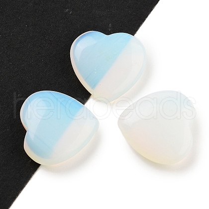 Mother's Day Gifts Heart Opalite Palm Stones G-C134-06A-06-1