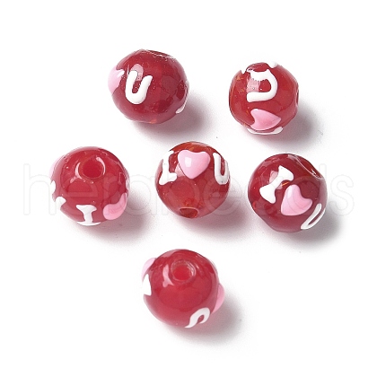 Handmade Lampwork Enamel Beads BLOW-D300-05B-1