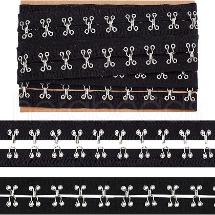 Cotton Hook and Eye Tape DIY-WH0308-119A-1
