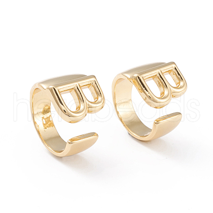 Brass Cuff Rings RJEW-L097-06B-1