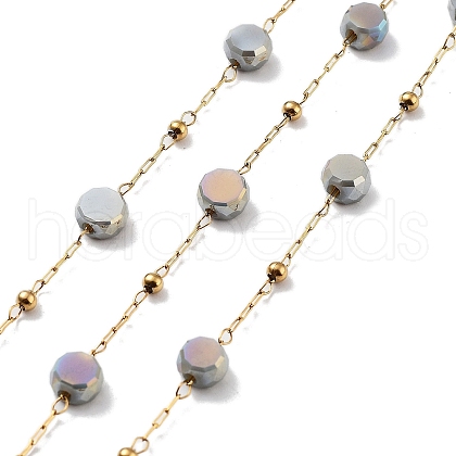 304 Stainless Steel Handmade Beaded Chain CHS-K019-03G-03-1