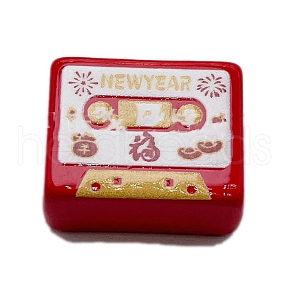 Opaque Acrylic European Beads SACR-CJC0008-03A-1