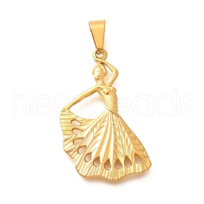 201 Stainless Steel Pendants STAS-Q344-01A-G-1