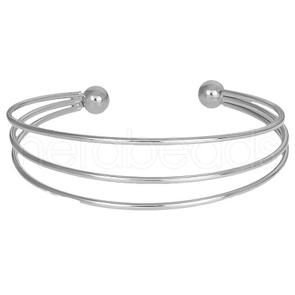 304 Stainless Steel Cuff Bangles ID4406-1-1