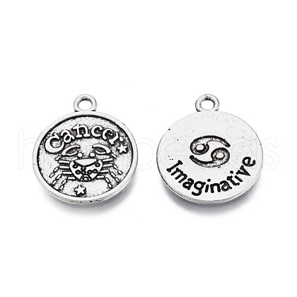 Tibetan Style Alloy Pendants TIBEP-T010-06AS-01-1