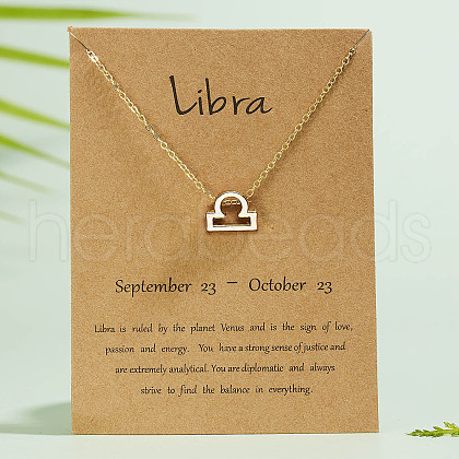 Alloy Constellation Pendant Necklaces WG6F1B2-09-1