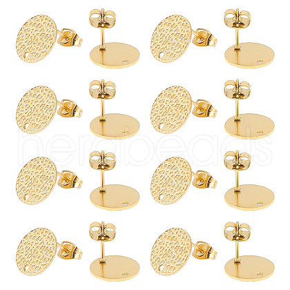 Unicraftale 30Pcs Ion Plating(IP) 304 Stainless Steel Ear Stud Findings STAS-UN0042-96-1