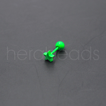 Baking Painted 316L Surgical Stainless Steel Cartilage Earrings FS-WGA64E6-03-1