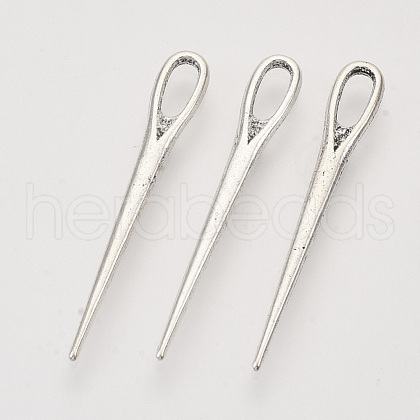Tibetan Style Alloy Pendants X-TIBEP-T009-17AS-RS-1