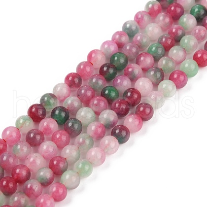 Natural White Jade Beads Strands G-B007-A01-1