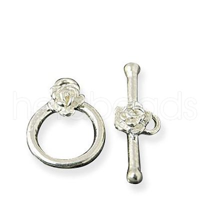 Sterling Silver Toggle Clasps X-STER-A008-55-1