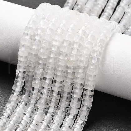 Natural White Jade Beads Strands G-F631-A41-1