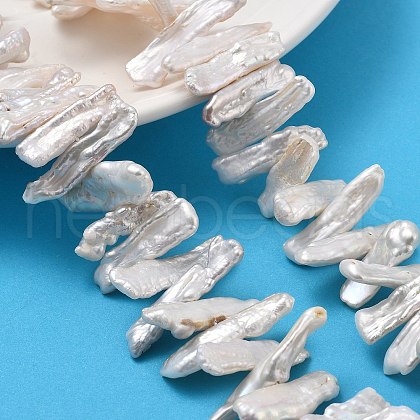 Natural Baroque Keshi Pearl Beads Strands PEAR-P064-03B-02C-1