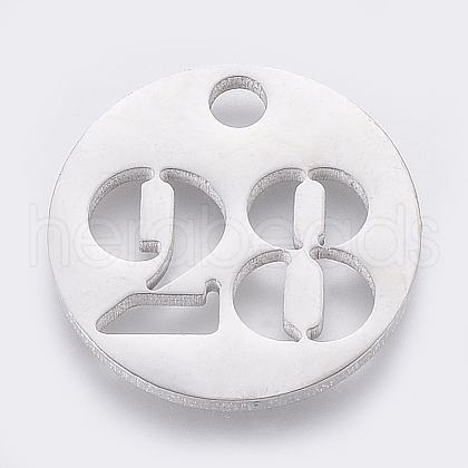 Non-Tarnish 304 Stainless Steel Pendants STAS-F233-28-P-1
