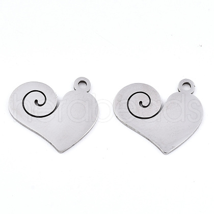 Non-Tarnish 201 Stainless Steel Pendants STAS-S081-086-1