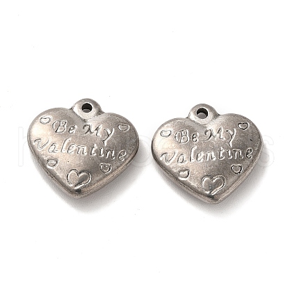 Non-Tarnish Valentine's Day 304 Stainless Steel Pendants STAS-E193-02P-1