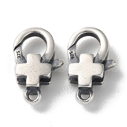 925 Thailand Sterling Silver Lobster Claw Clasps STER-D003-54AS-1