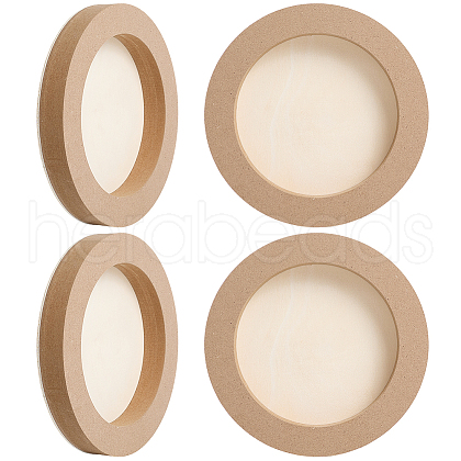 DIY Children Wood Decoration Clay Picture Frame WOOD-WH20008-07B-1