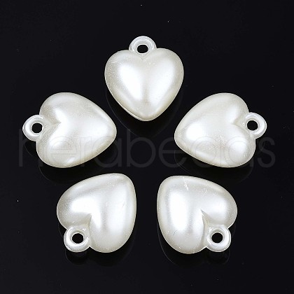 Acrylic Imitation Pearl Pendants OACR-N134-006-1