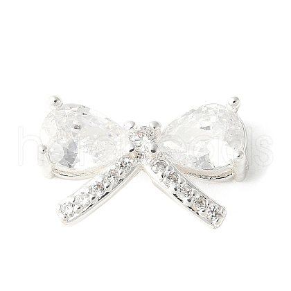 Brass Micro Pave Cubic Zirconia Pendants KK-A253-05S-1