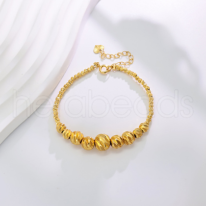 Fashionable Brass Round Ball Beaded Bracelets for Women ZS0399-2-1