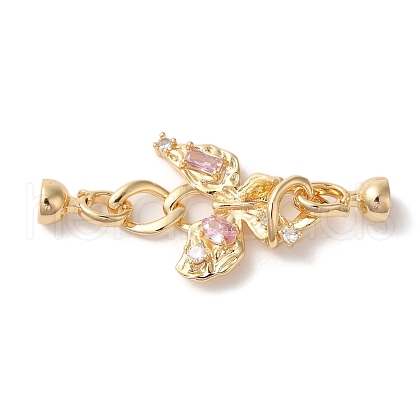 Brass Fold Over Clasps KK-A227-35G-1