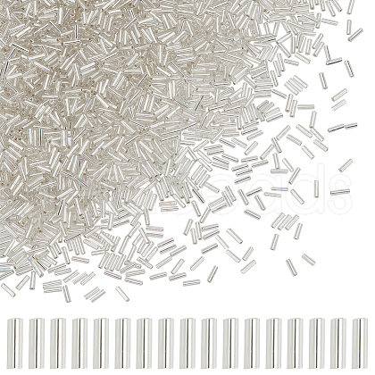 HOBBIESAY 2000Pcs Glass Bugle Beads SEED-HY0001-14B-1