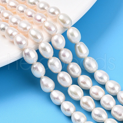 Natural Cultured Freshwater Pearl Beads Strands PEAR-N012-06X-01-1