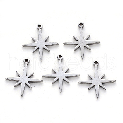 Tarnish Resistant 304 Stainless Steel Pendants X-STAS-N092-37-1