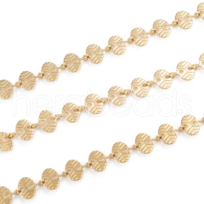 Handmade PVD Vacuum Plating 304 Stainless Steel Oval Link Chains CHS-M004-13G-1