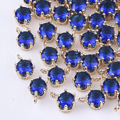 Transparent Glass Charms GLAA-T007-17A-1