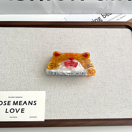 Animals Cellulose Acetate Claw Hair Clips PW-WGD2103-01-1