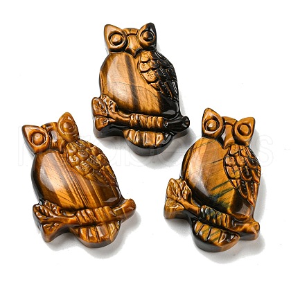 Natural Tiger Eye Pendants G-M417-08E-1