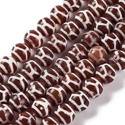 Tibetan Style dZi Beads G-U006-06G-02-1
