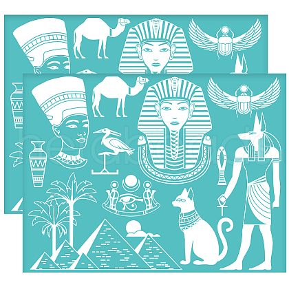 Self-Adhesive Silk Screen Printing Stencil DIY-WH0338-264-1